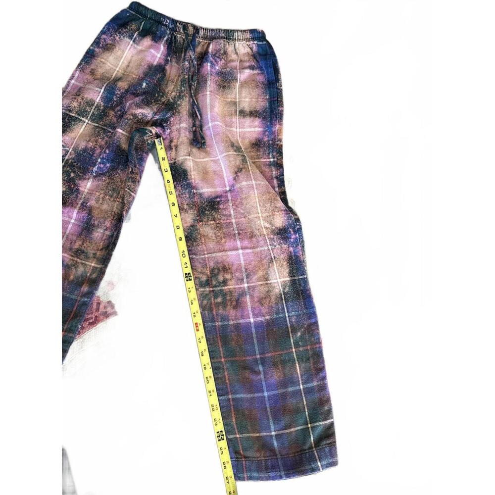 Upcylced Distressed Vintage Flannel Plaid Pants | Size XS | #OOAK - Picture 6 of 6